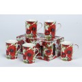Heath McCabe Poppy Stems Boxed Mug Set